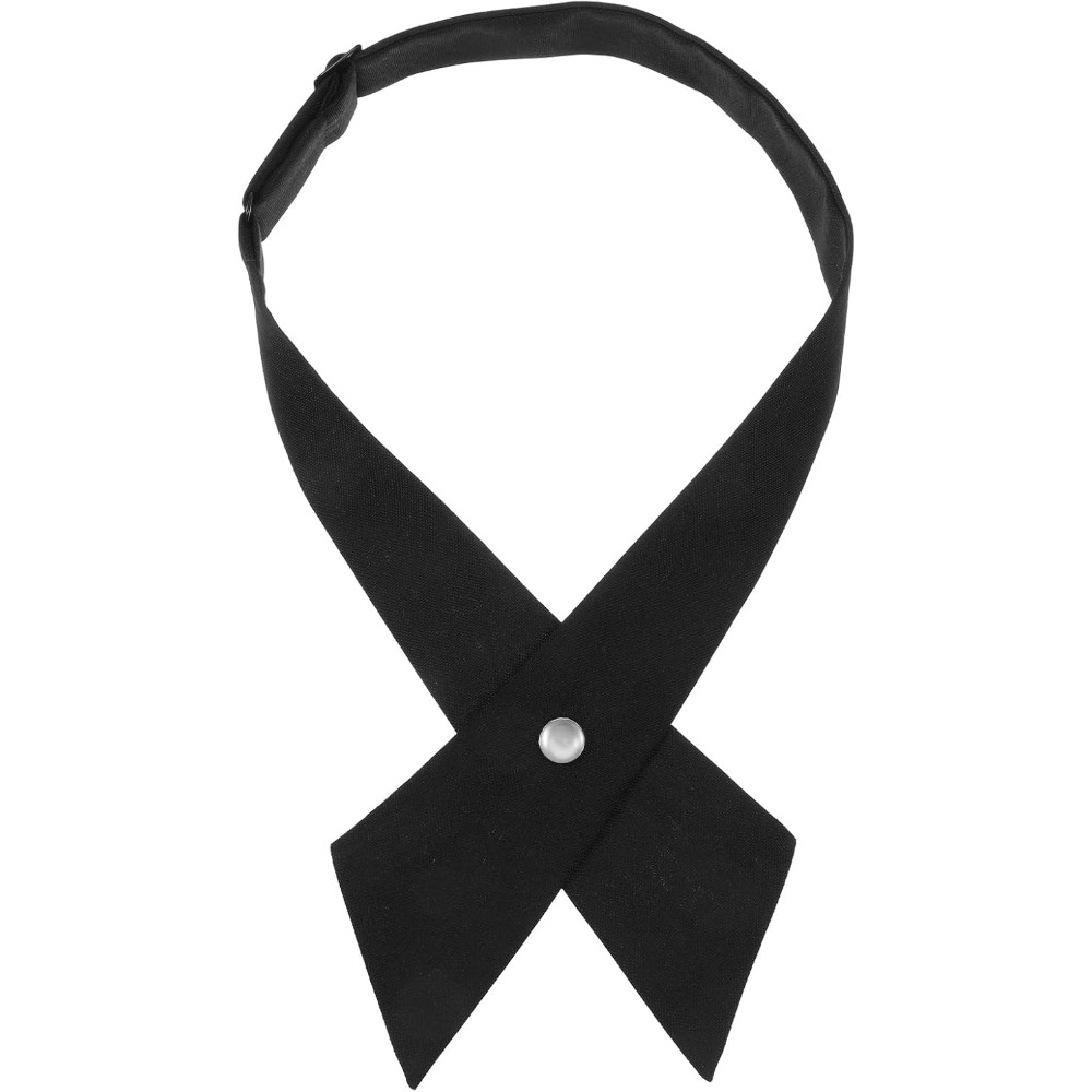 Bow Tie Pre Tied - 調節可能なプレタイドクロスボウタイ、学校制服用ネックウェアアクセサリー