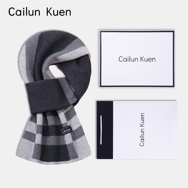 Muffler Men Wool - メンズ多用途ウール混紡スカーフ 冬 韓国風ファッション 暖かいニットスカーフ 男性用サーマルネックウォーマー マフラー