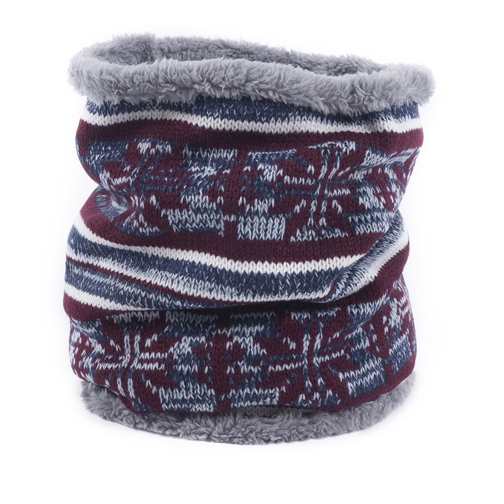 Infinity Scarf Knit - OVTRB-暖かいニットフリーススカーフ,防風,冬,アウトドアスポーツ,ネックゲートル,サーマル,厚手,インフィニティスカーフ