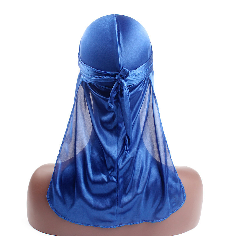 Bandana Doo Rag - サテンデュラグ 女性男性用ヘッドスカーフ ターバン ロングテールヘッドスカーフ ドゥラグ ヒジャブ