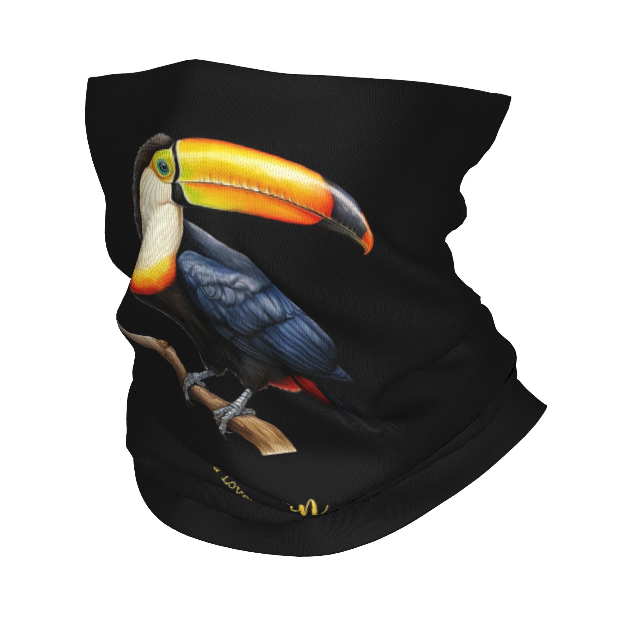 Face Scarf Mask - オオハシ鳥バンダナネックカバープリントラップスカーフ多機能フェイスマスクランニング用男性女性大人用
