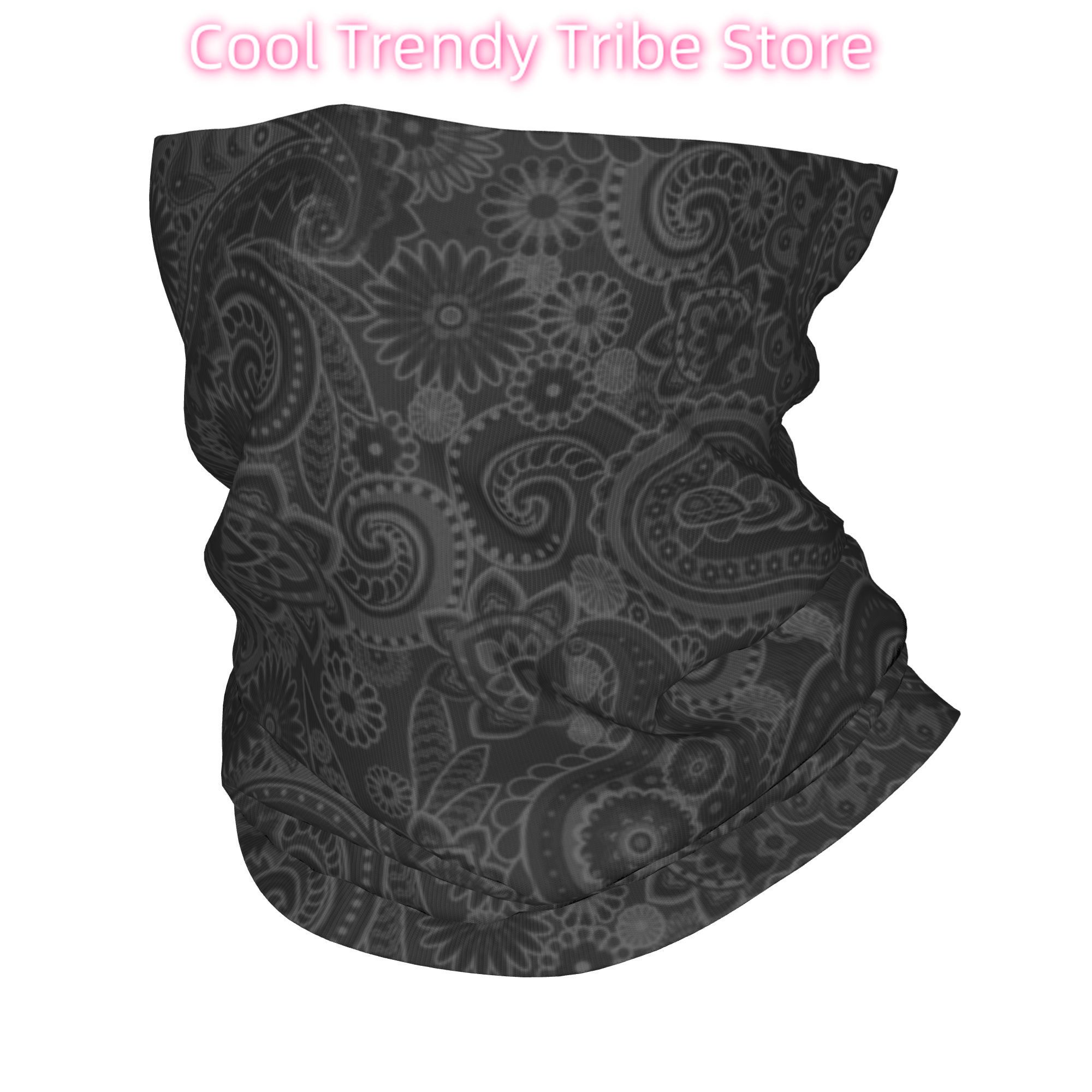 Neck Warmer Tube - カスタムペイズリーチカーノバンダナウィンターヘッドバンドネックウォーマー男女兼用スキーサイクリングチューブスカーフフェイスバンダナゲイター