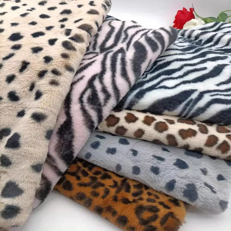 Woven Scarf Blanket - 0.5/1/2 ヤード 10 ミリメートル模造ウサギゼブラストライプフェイクファー生地縫製用冬コートスカーフブランケット手作り DIY 生地