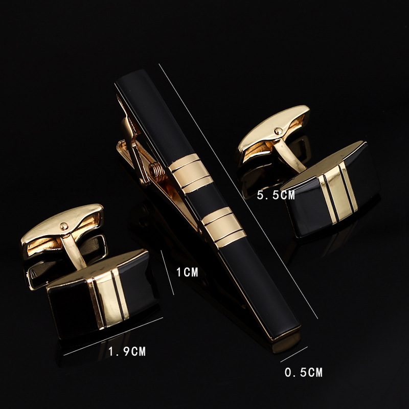 Tie Bar Set Gift - カフリンクスとアクセサリーのセット,結婚披露宴用の豪華な高品質のジュエリーギフト