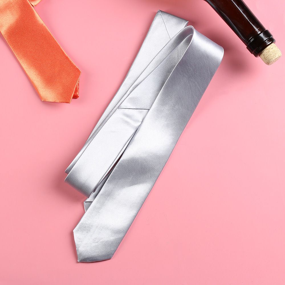 ファッションカジュアルスリム無地メンズソリッドスキニーネック - Skinny Tie Men のレビューと価格