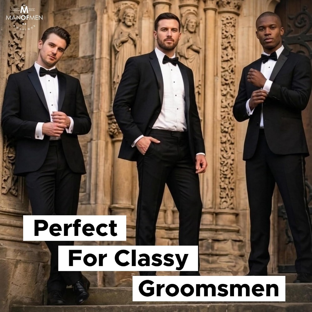 ポリエステル製ソリッドプレタイドボウタイ（男性用）- 調節可 - Bow Tie Pre Tied のレビューと価格