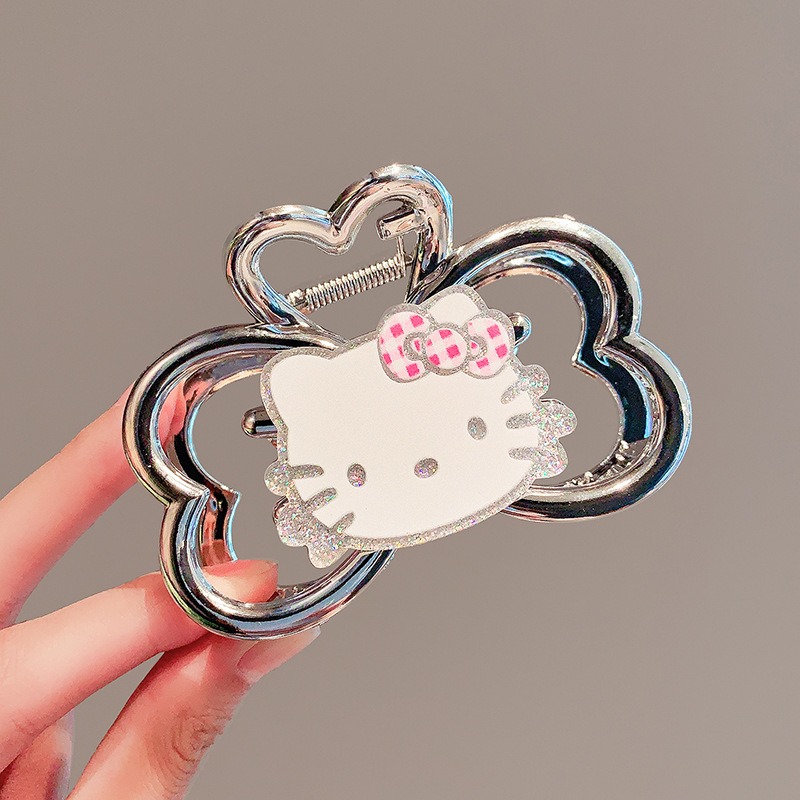 ハローキティかわいいサメクリップファッション漫画ガールハート - Tie Clip Silver のレビューと価格