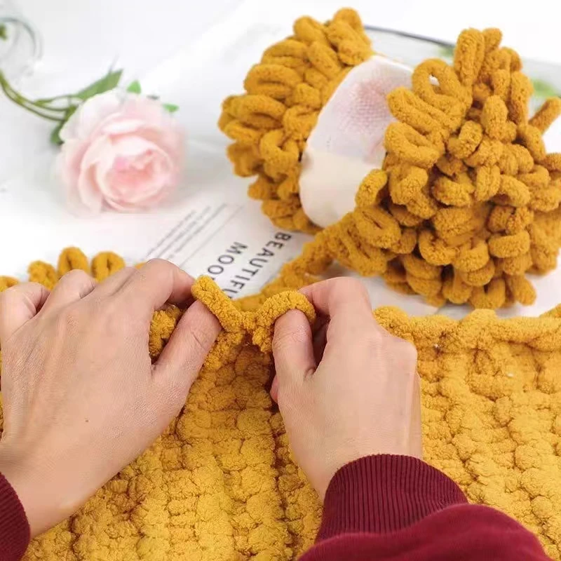 100 グラム/ボールフィンガーループ糸糸ふわふわソフトシェ - Woven Scarf Blanket のレビューと価格