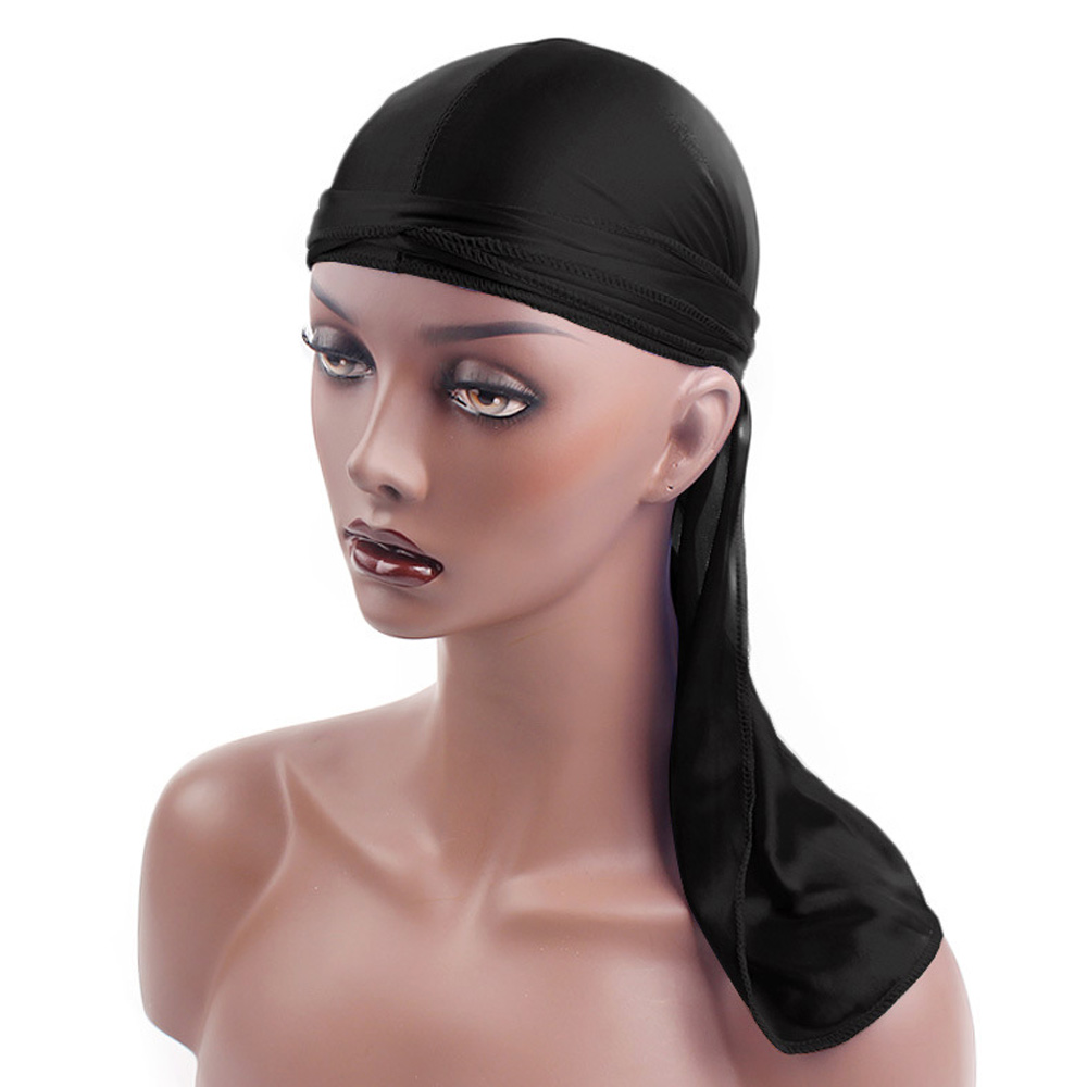 大人のためのユニセックスサテンロングテールバンダナ,海賊帽子 - Bandana Doo Rag のレビューと価格