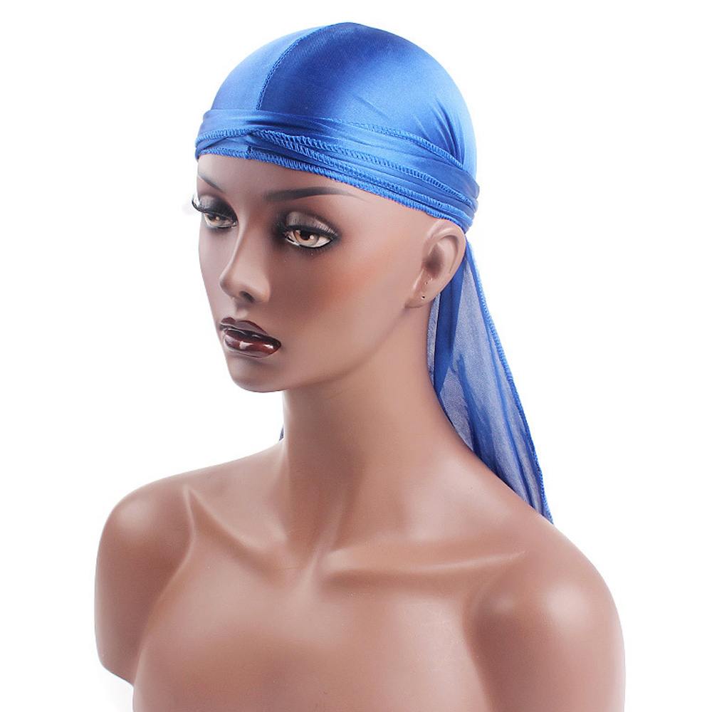 大人のためのユニセックスサテンロングテールバンダナ,海賊帽子 - Bandana Doo Rag のレビューと価格