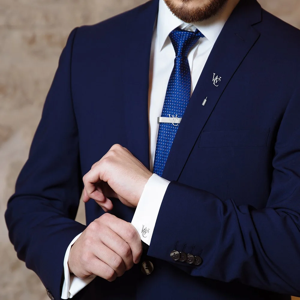 パーソナライズされたカフス/ラペルピン/ネクタイバーカスタム - Tie Bar Set Gift のレビューと価格