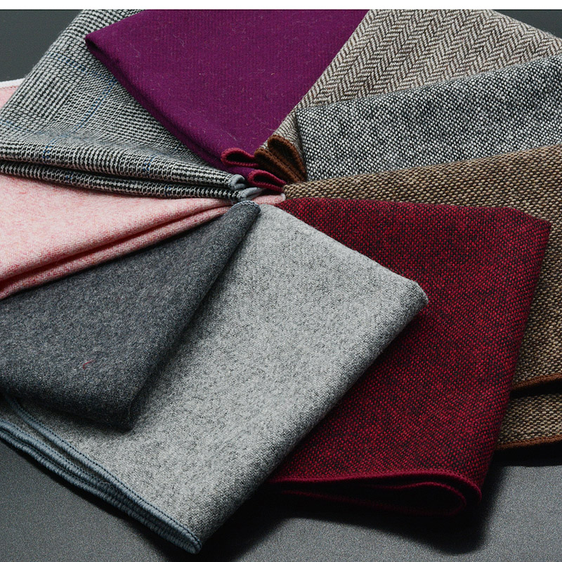 クラシックなウールのポケット,25cm,無地の黒,男性用ヴィ - Pocket Square Set のレビューと価格