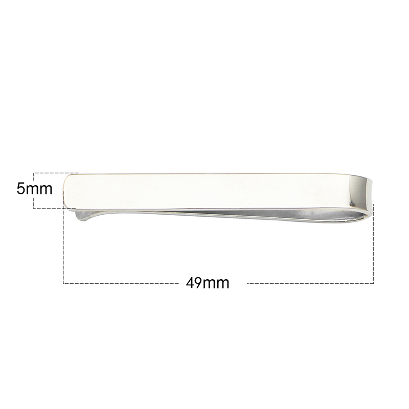 Beadsnice-男性用にカスタマイズされたスターリングシ - Tie Clip Silver のレビューと価格