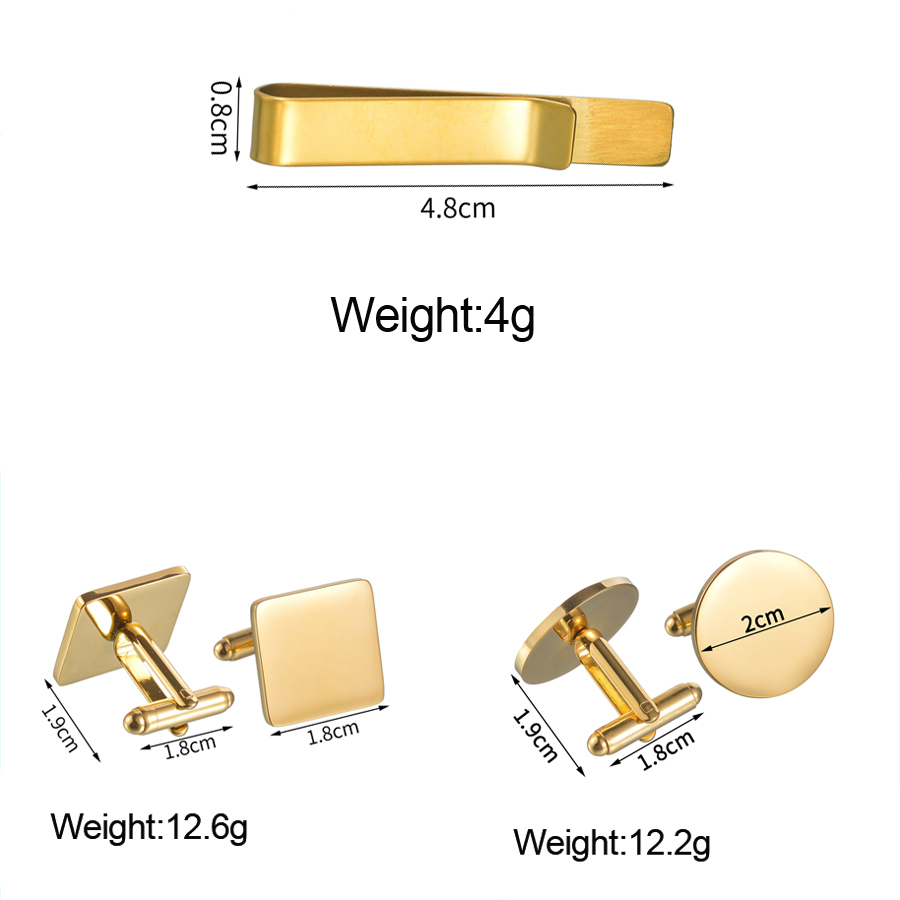 Freeteeme 新ファッションカフス & ネクタイクリッ - Tie Bar Set Gift のレビューと価格
