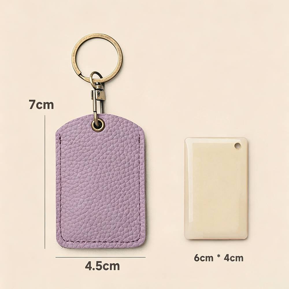 レザーキーチェーンバッジホルダー（ランヤード付き）- ID/ - Lanyard Badge Holder のレビューと価格