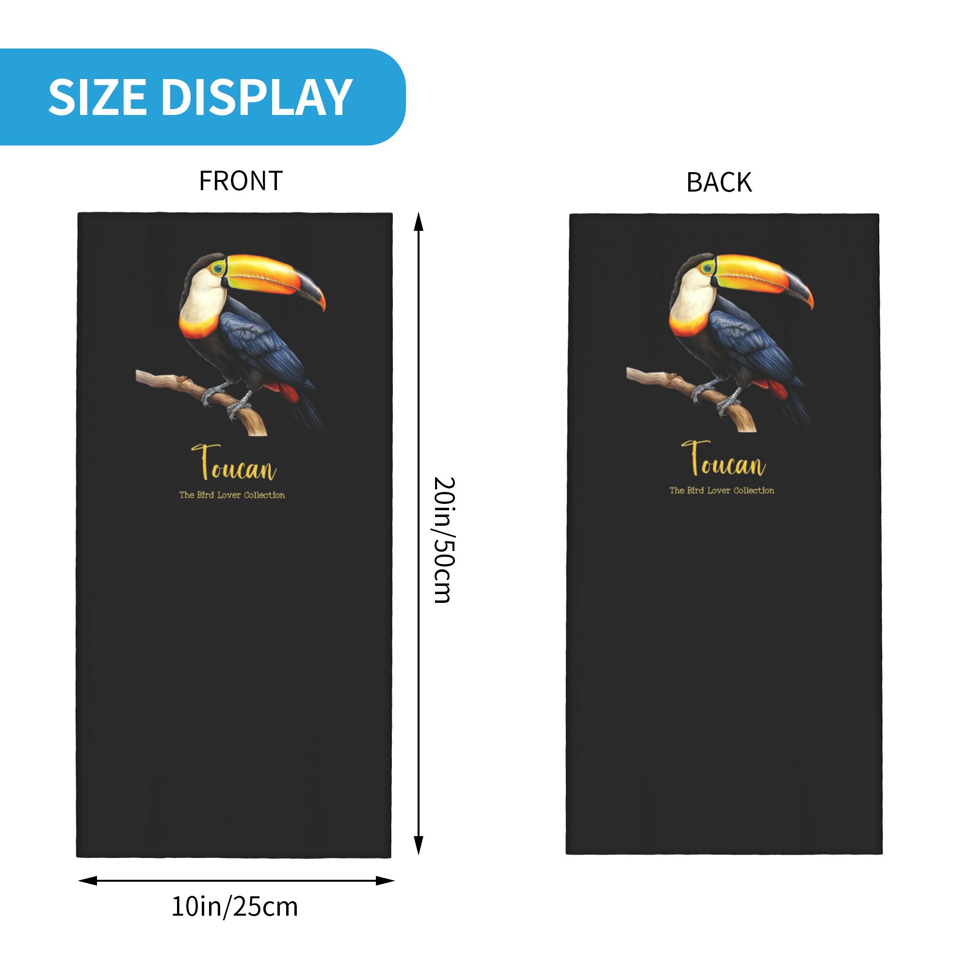オオハシ鳥バンダナネックカバープリントラップスカーフ多機能フ - Face Scarf Mask のレビューと価格