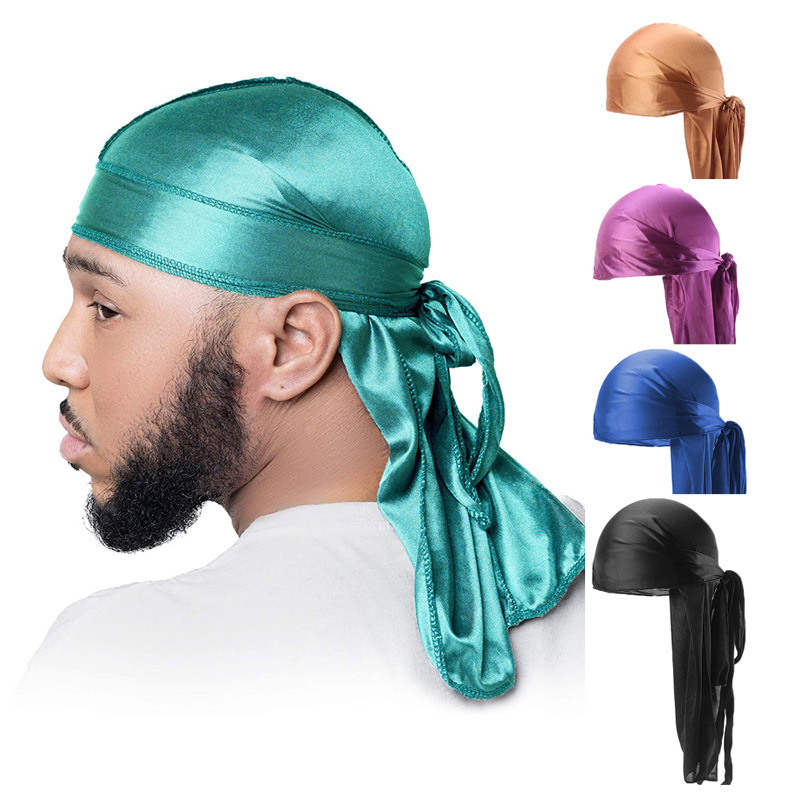 男性用通気性のあるロングテールの掛け布団,5ピース,バンダナ - Bandana Doo Rag のレビューと価格