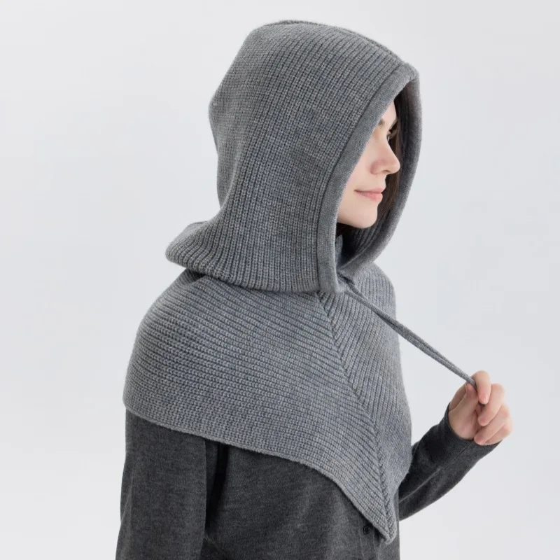 レディースニットビーニーハットとスカーフのセット - 取り外 - Infinity Scarf Knit のレビューと価格