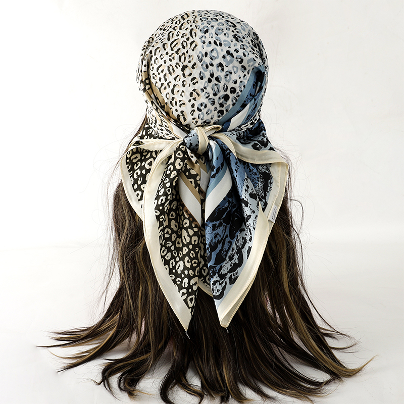 女性用サテンヒジャーブスカーフ,髪用,シルク,ワイド,正方形 - Head Wrap Turban のレビューと価格