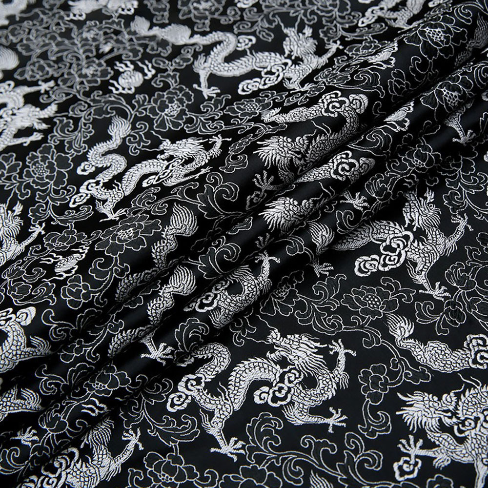 ブロケードジャカード生地刺繍シルクドラゴンパターン衣装チャイ - Silk Tie Striped のレビューと価格