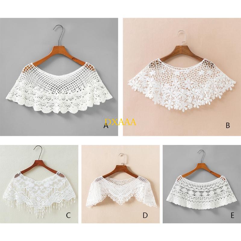 DXAA 女性刺繍花レースショールラップすくめ薄手のメッシュ - Stole Wedding Shawl のレビューと価格
