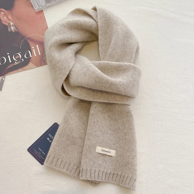 男性と女性のためのニットスカーフ、カップルのための暖かい用途 - Muffler Men Wool のレビューと価格